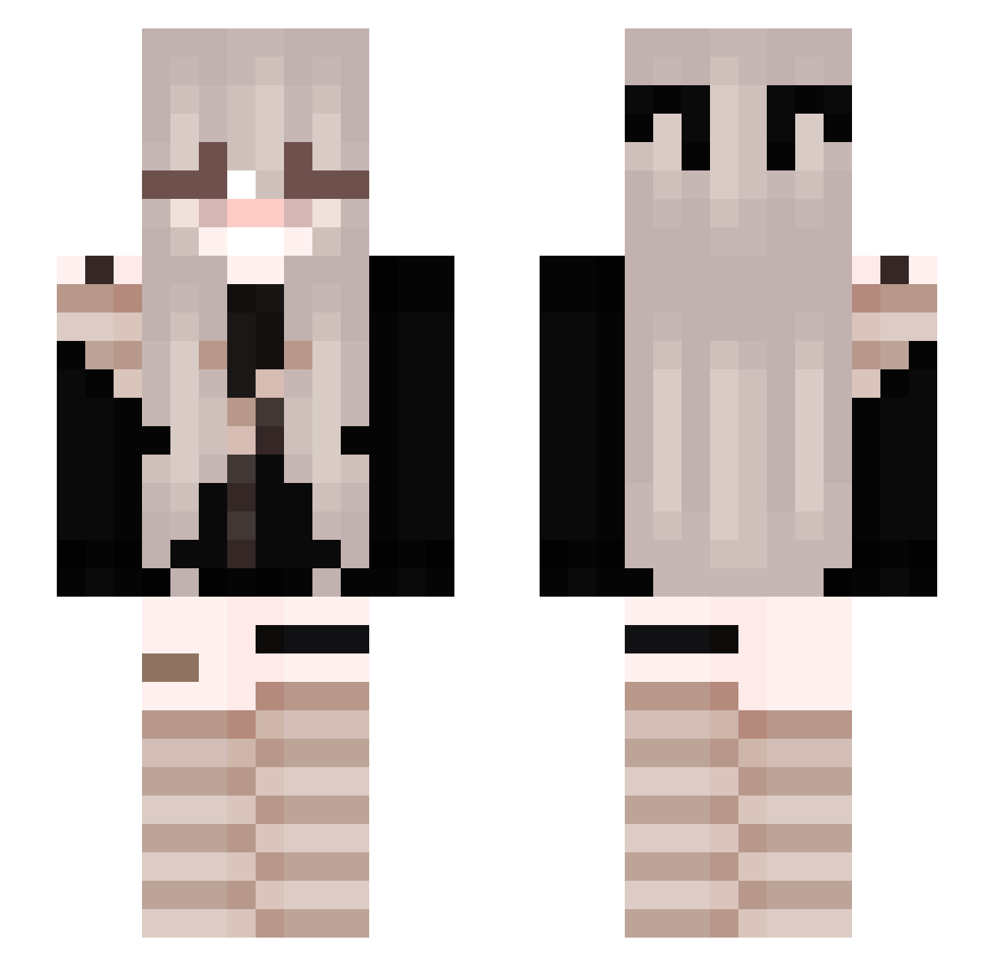 RepublicOfKorea Minecraft skin, front and back view