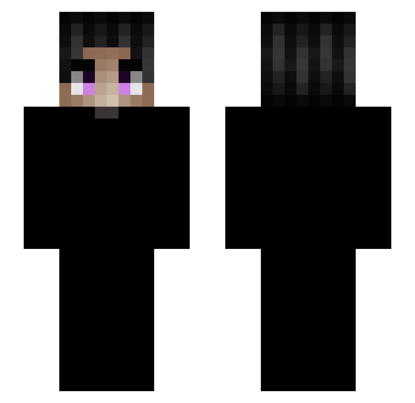 RayZ_Sensei Minecraft skin, front and back view