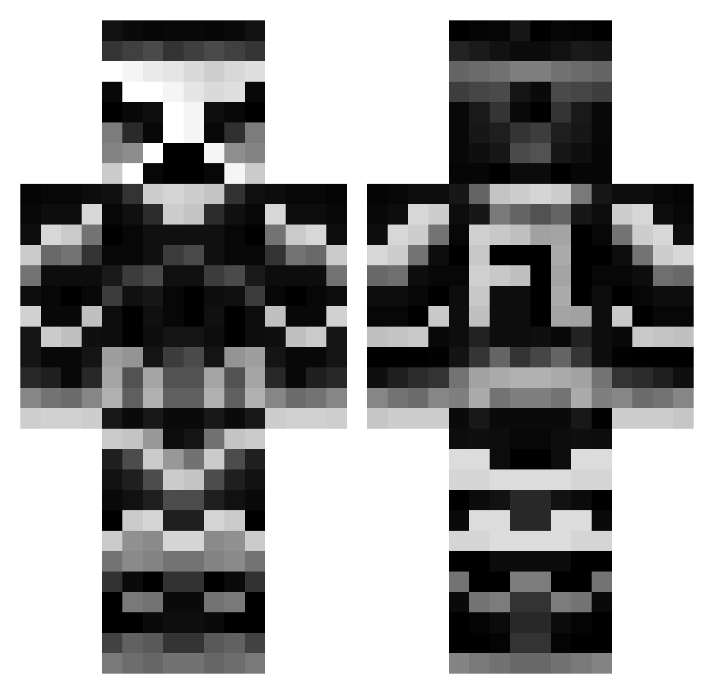 the_442 Minecraft skin, front and back view