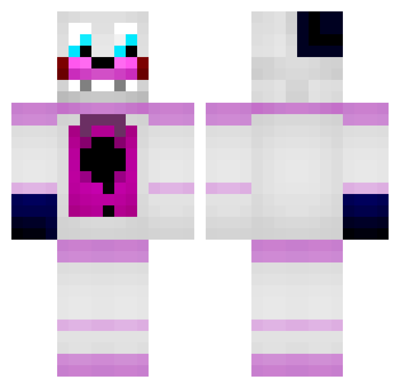 Springboi213 Minecraft skin, front and back view