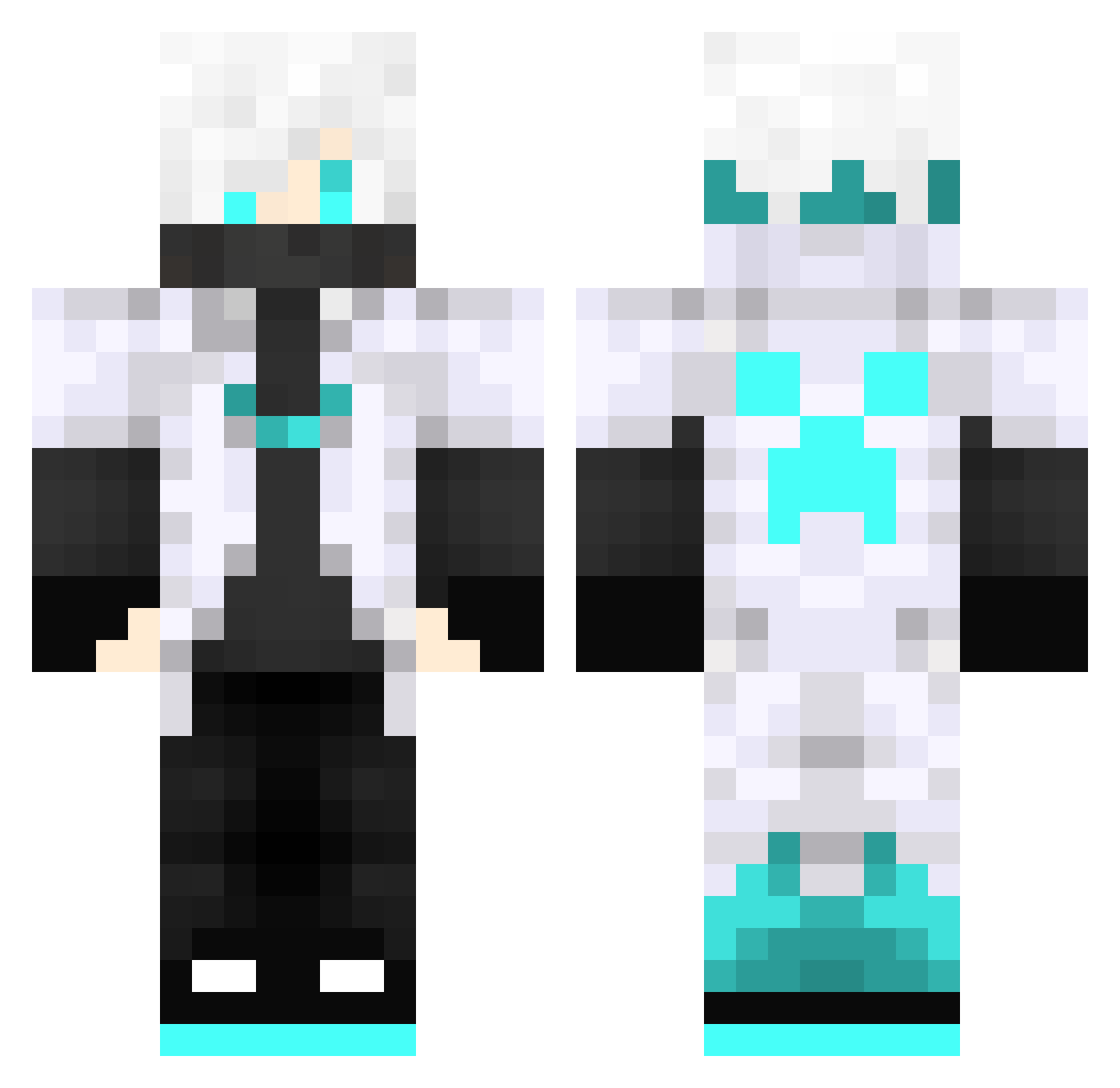 wizer23 Minecraft skin, front and back view