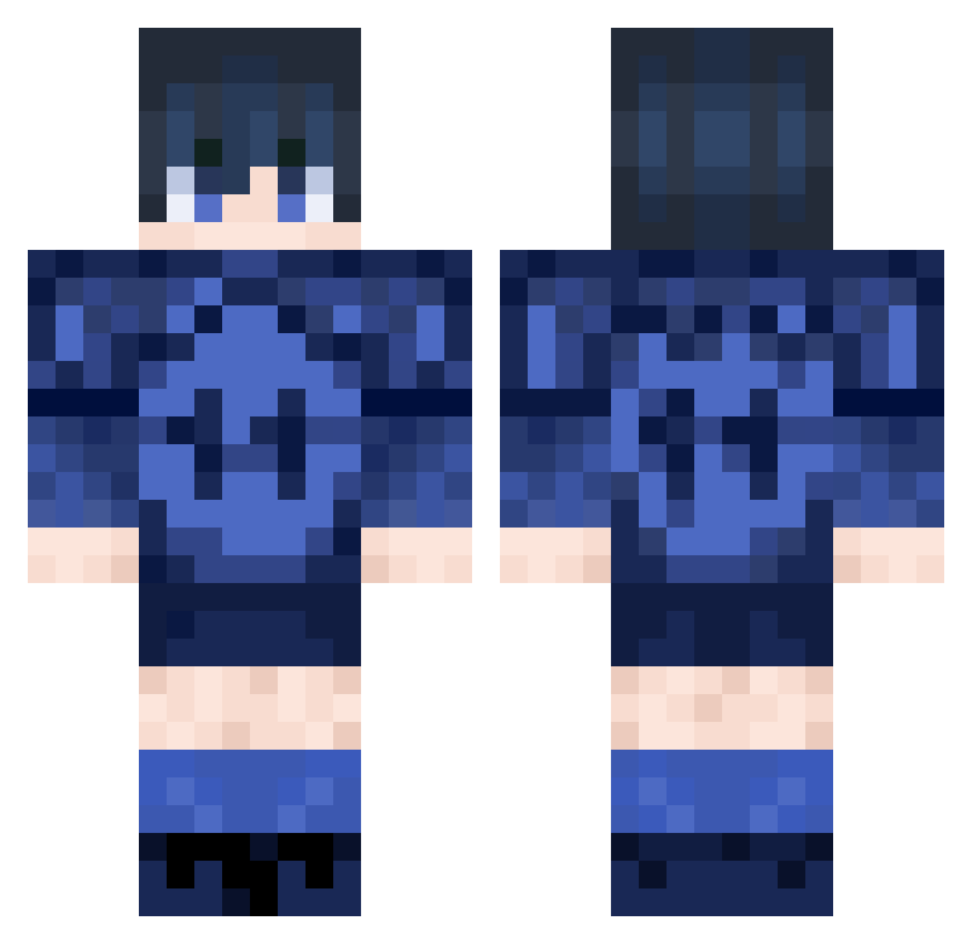 EnderC0re_ Minecraft skin, front and back view