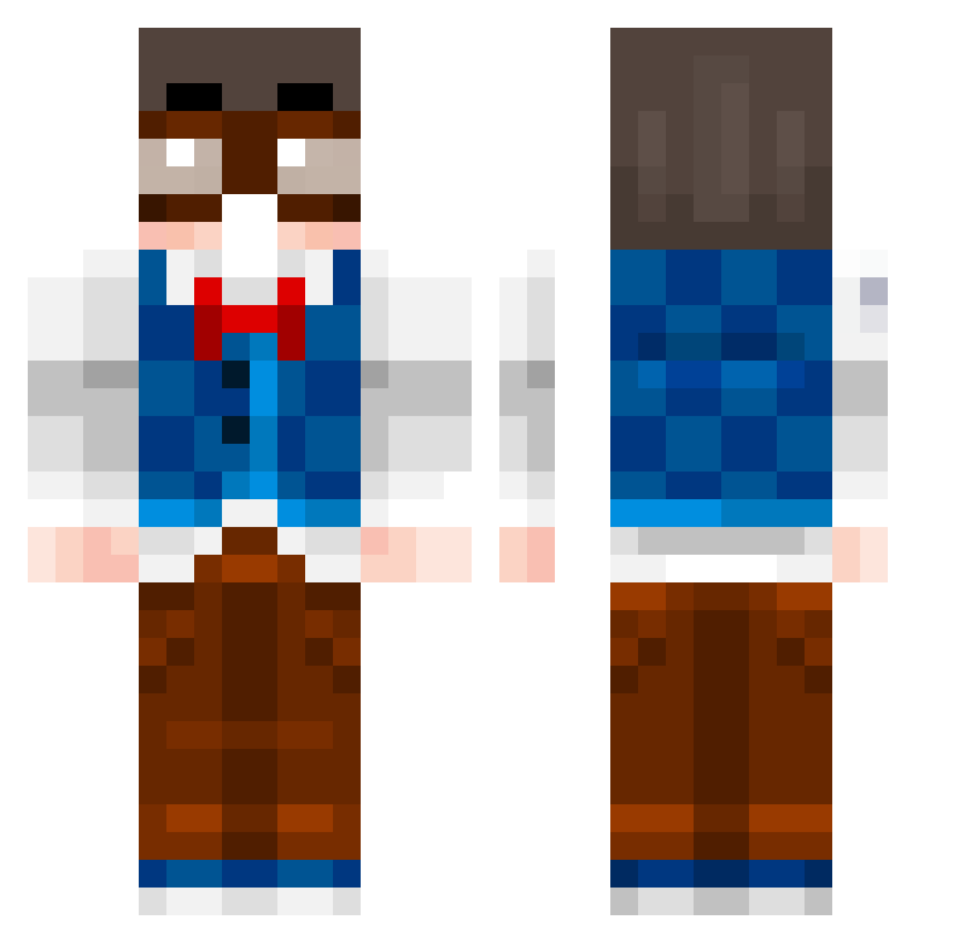 BrYO_0 Minecraft skin, front and back view