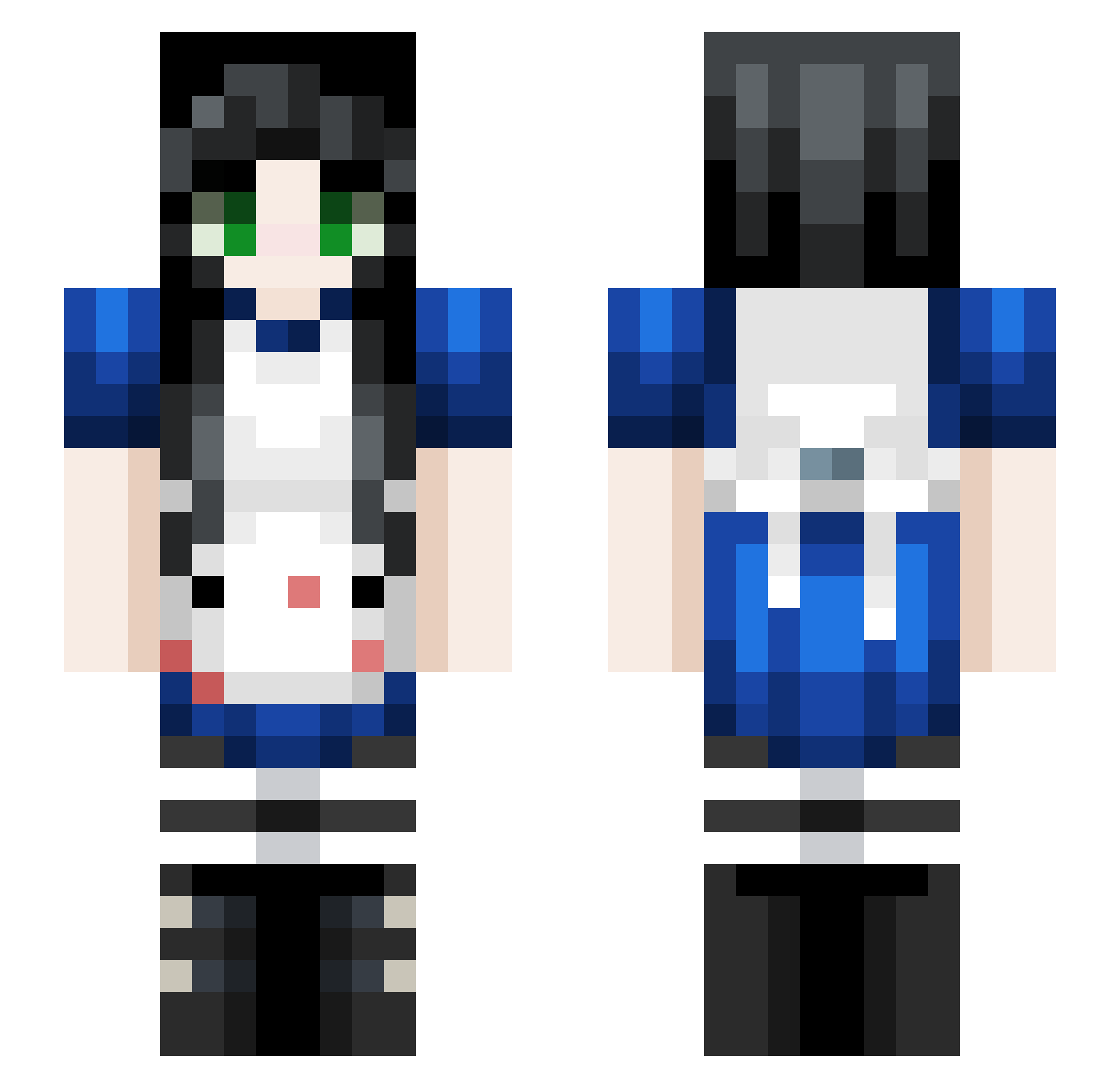 ruh_wuh_by Minecraft skin, front and back view