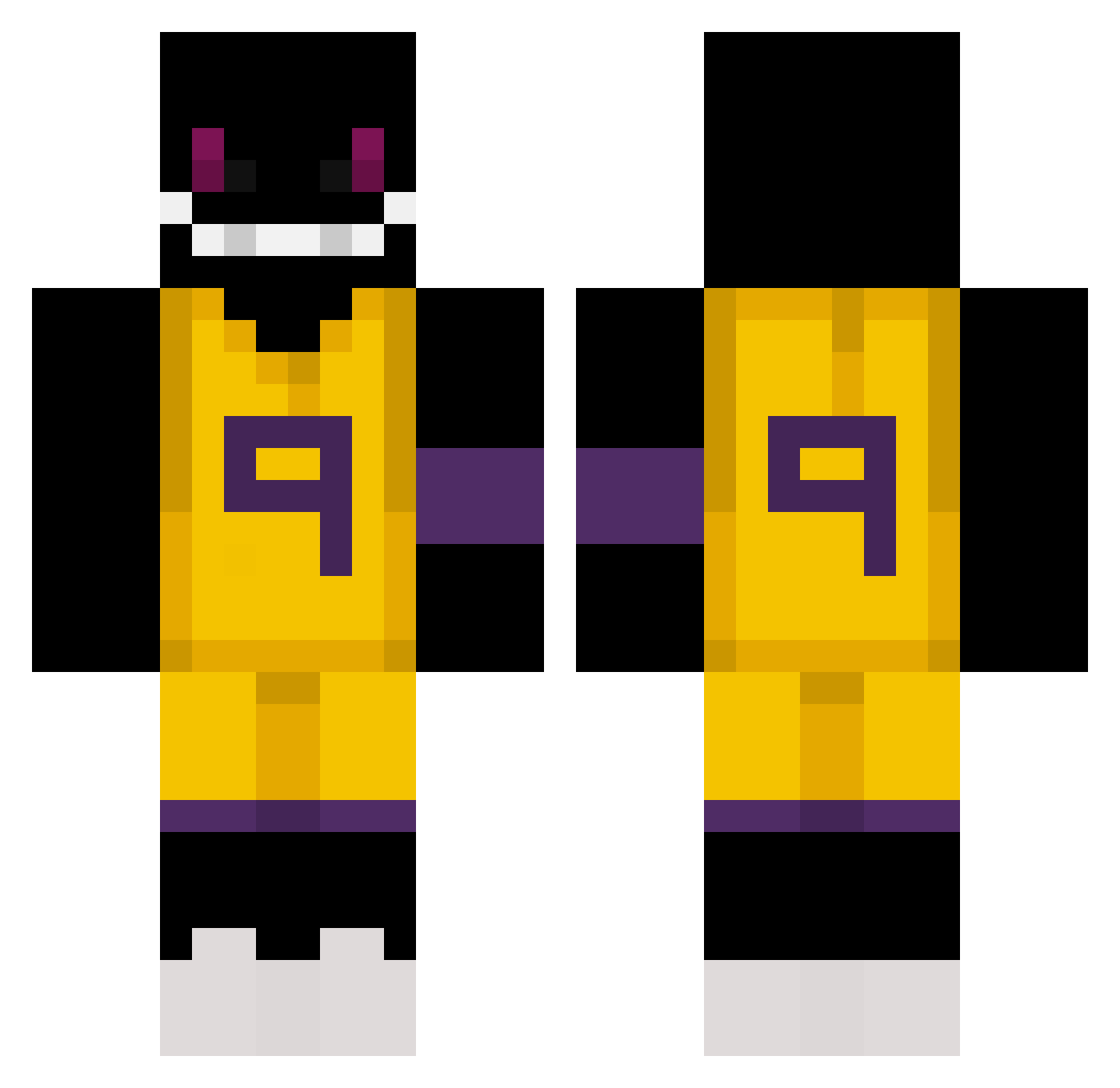 Forgot_Password Minecraft skin, front and back view