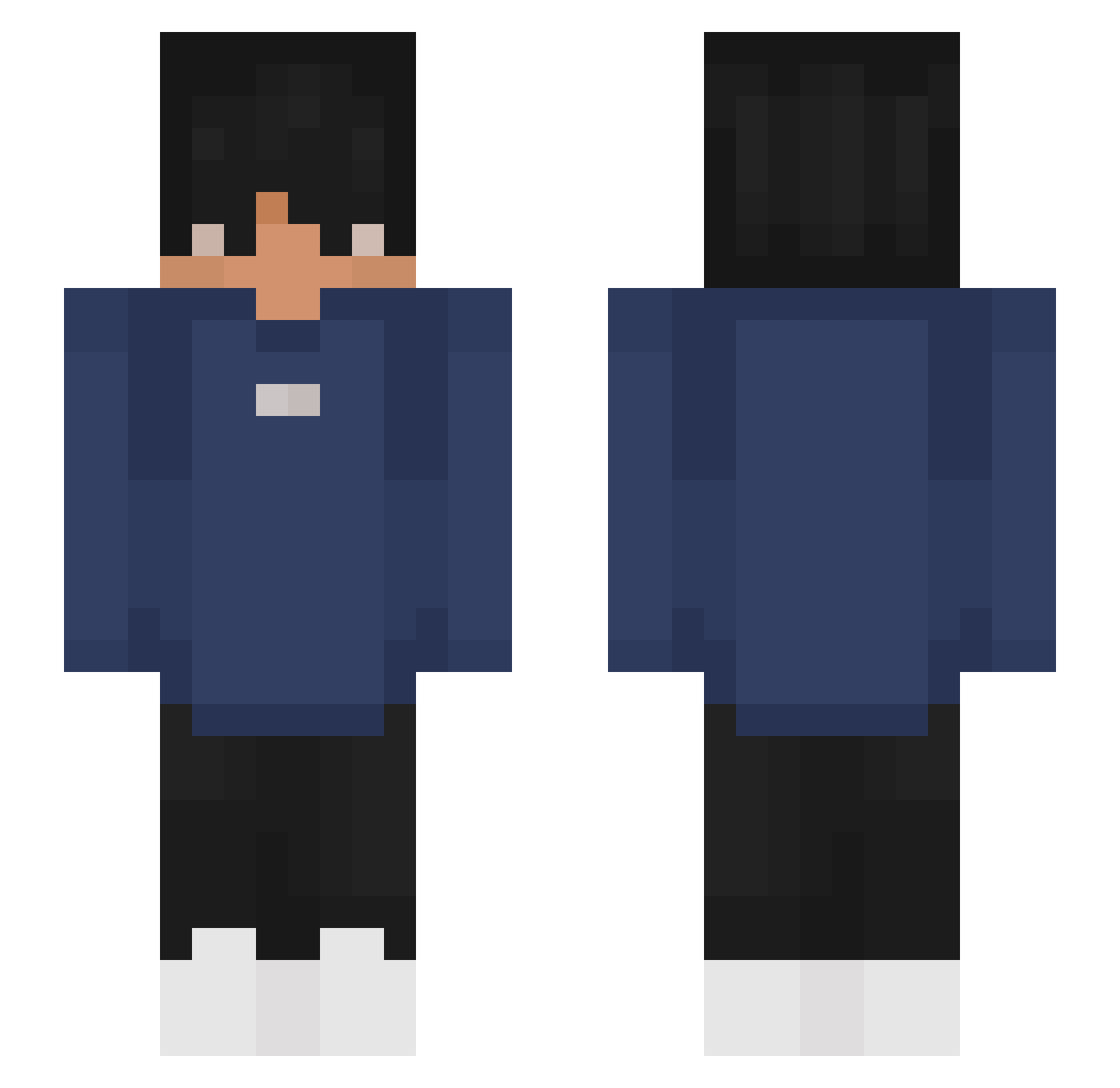 the_Gx Minecraft skin, front and back view