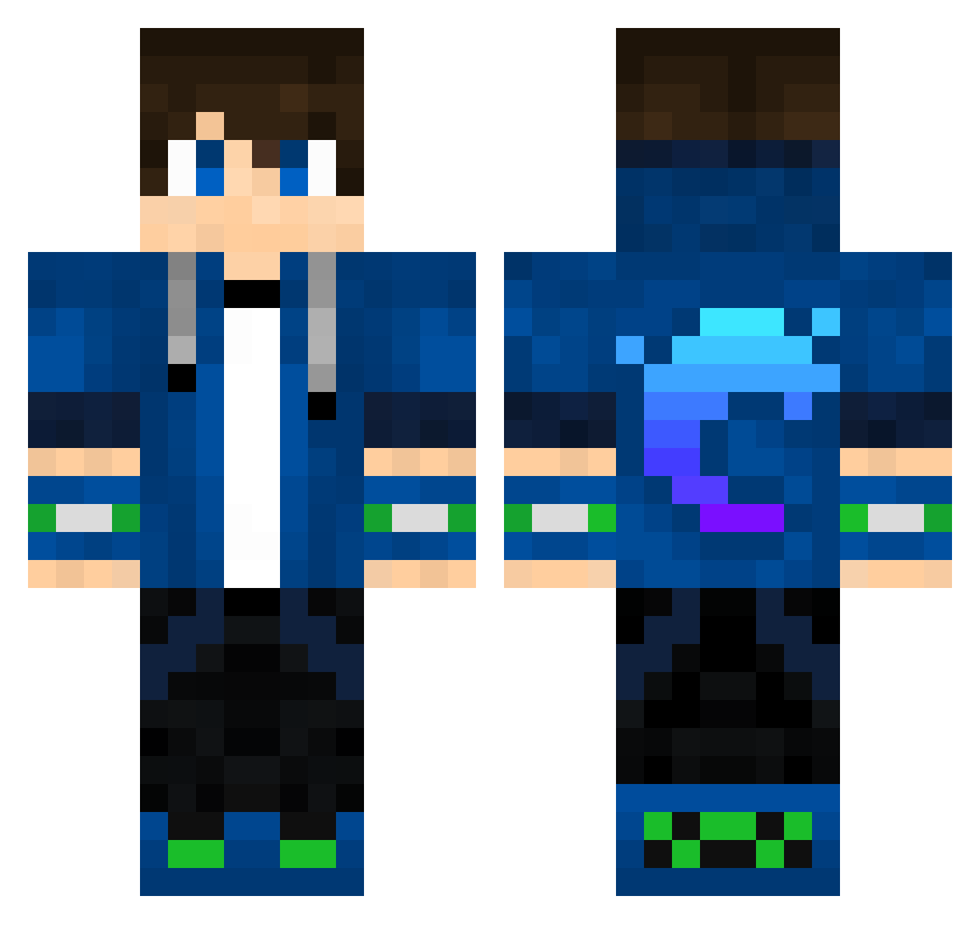 CEO503 Minecraft skin, front and back view