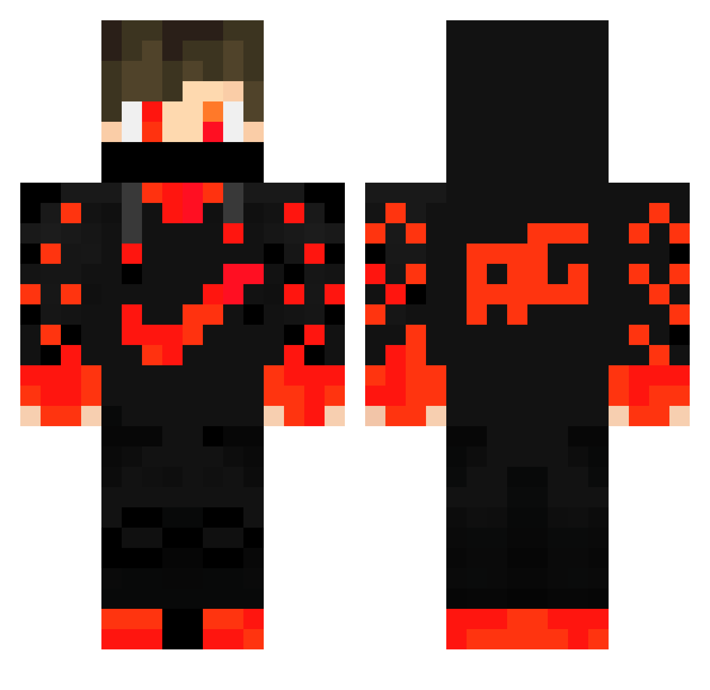 Rasmusosterby Minecraft skin, front and back view