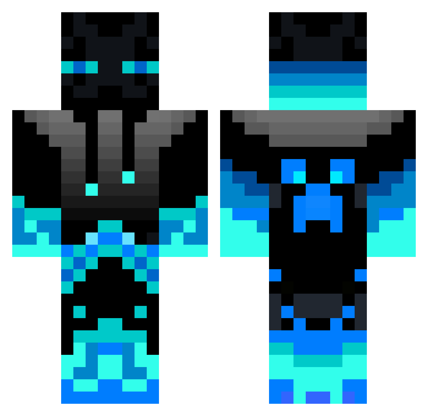 SummerCast53541 Minecraft skin, front and back view