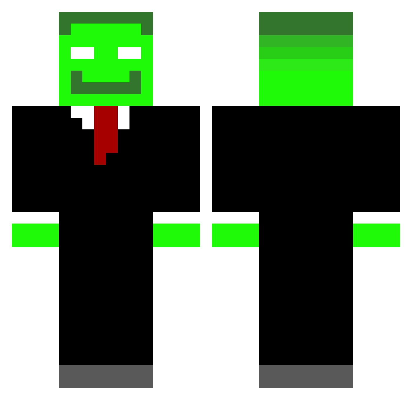 ZbT_ Minecraft skin, front and back view