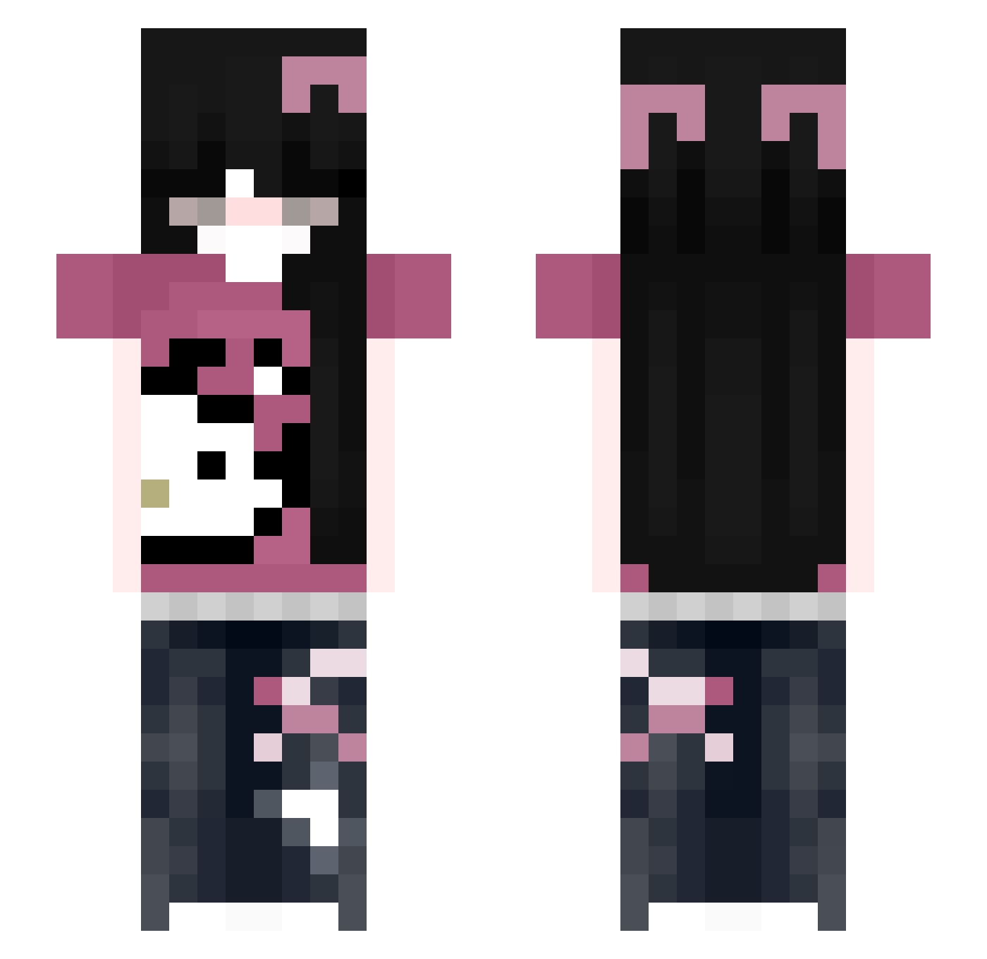 ka2v9 Minecraft skin, front and back view