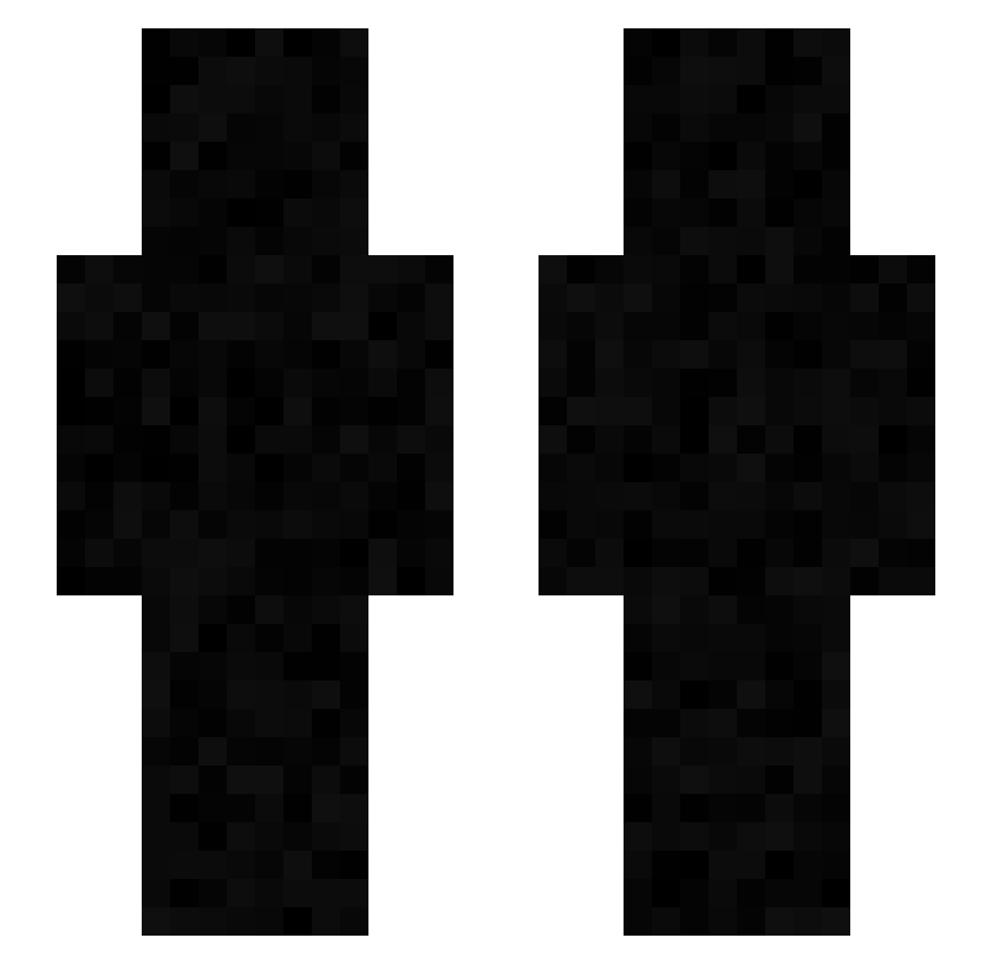 Xrapthuwv Minecraft skin, front and back view
