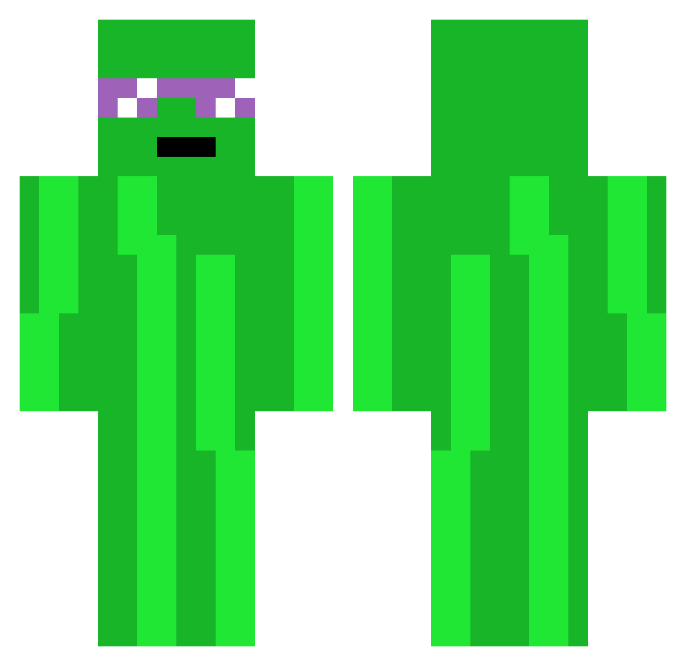 PolnischeGurke Minecraft skin, front and back view