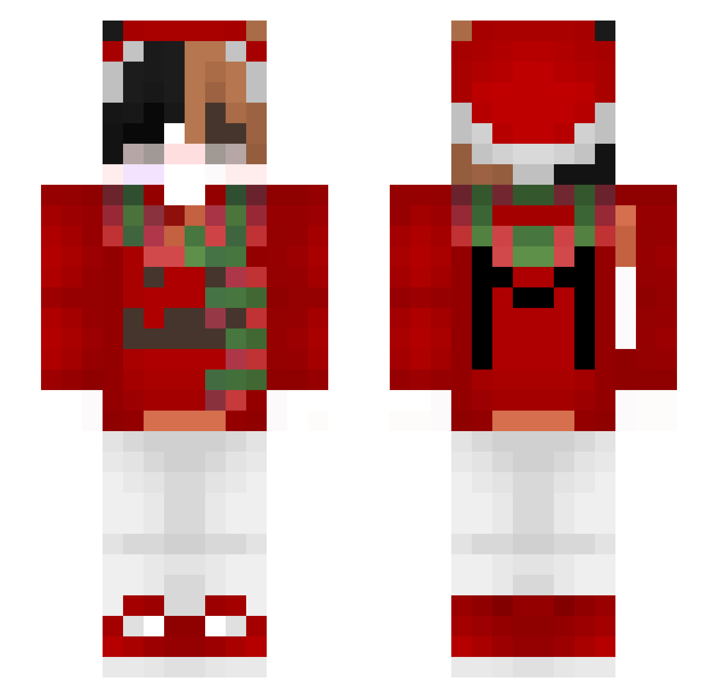 ProPlayer95 Minecraft skin, front and back view