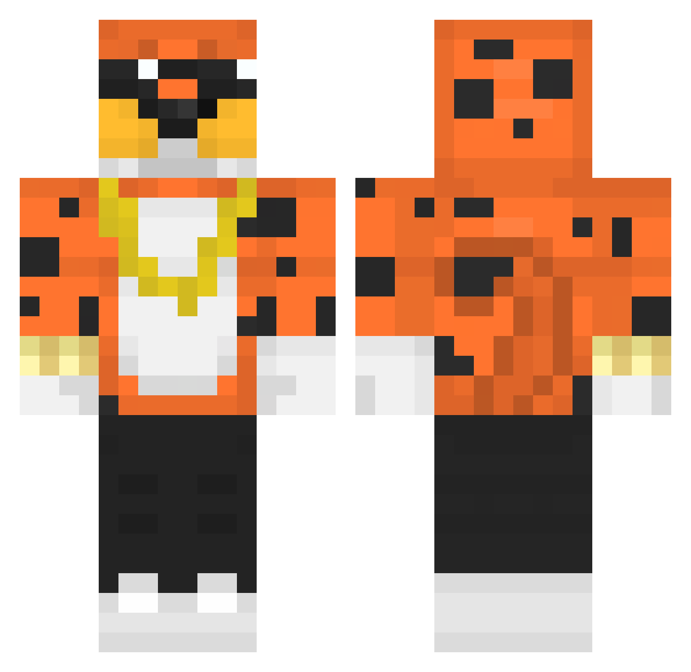 jowelromero24 Minecraft skin, front and back view