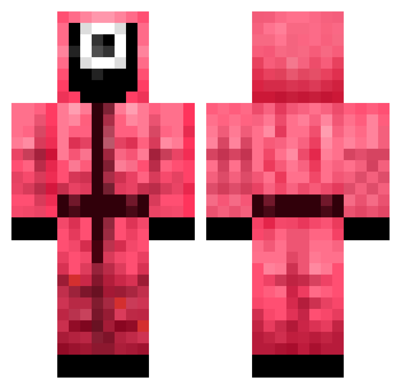 FormingSiren626 Minecraft skin, front and back view