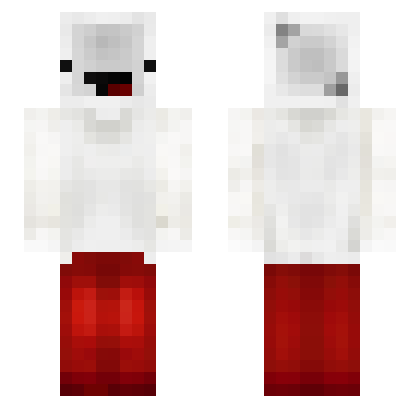 itzfoqs Minecraft skin, front and back view