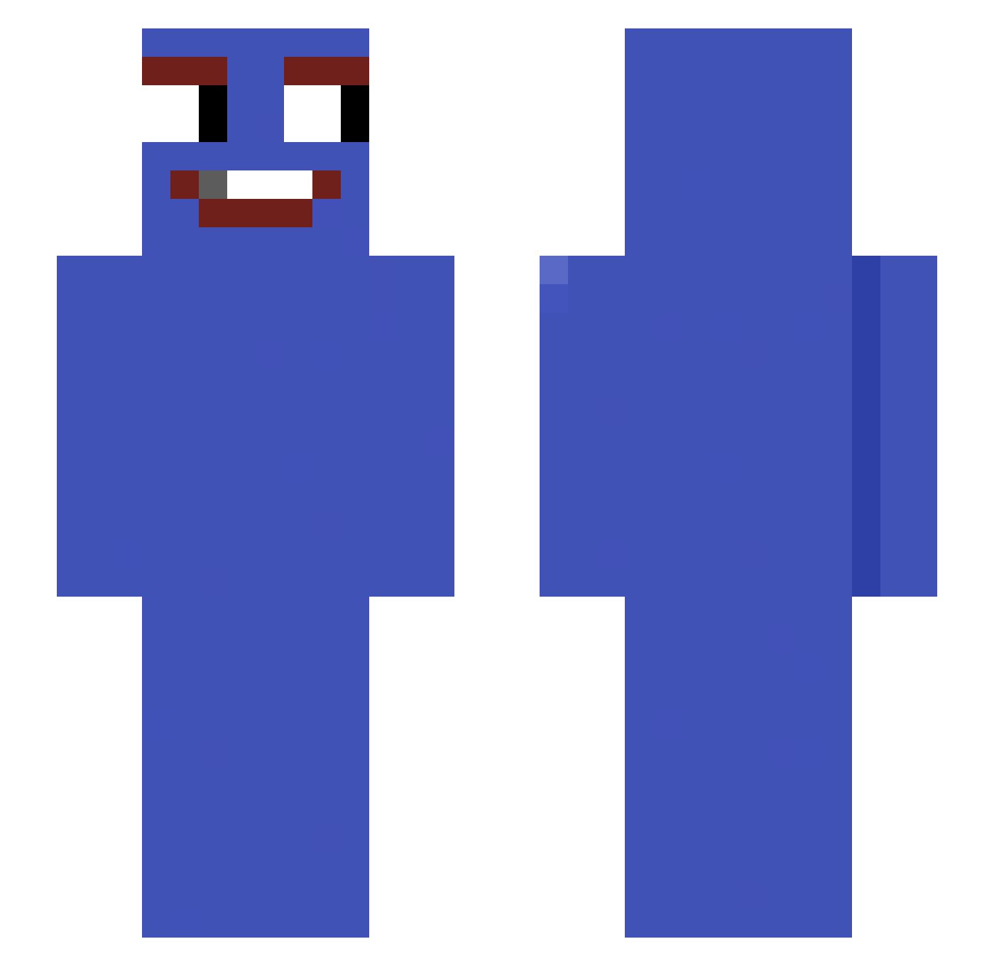 Fifie38 Minecraft skin, front and back view