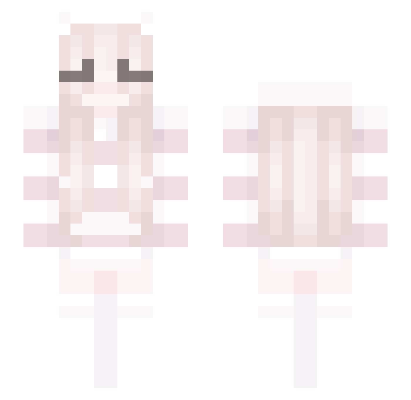 QINSHAOMWGGG Minecraft skin, front and back view