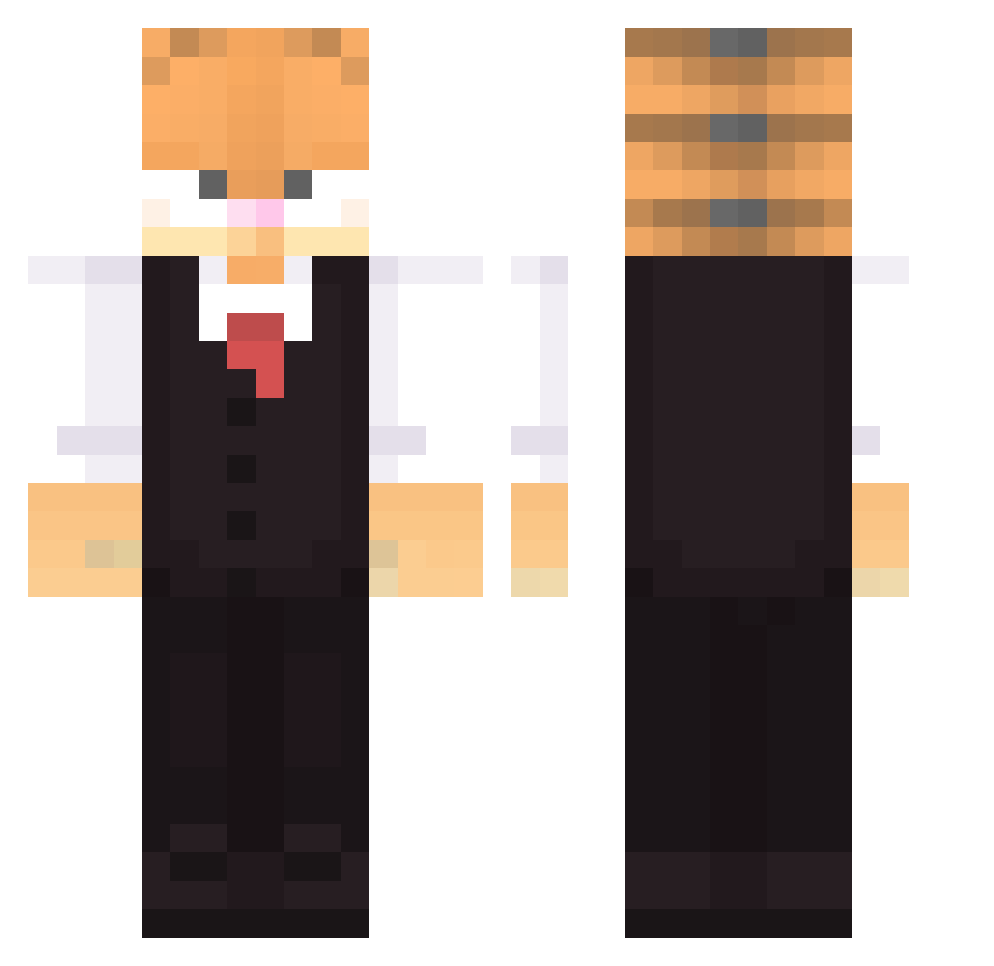 szczurek1234 Minecraft skin, front and back view