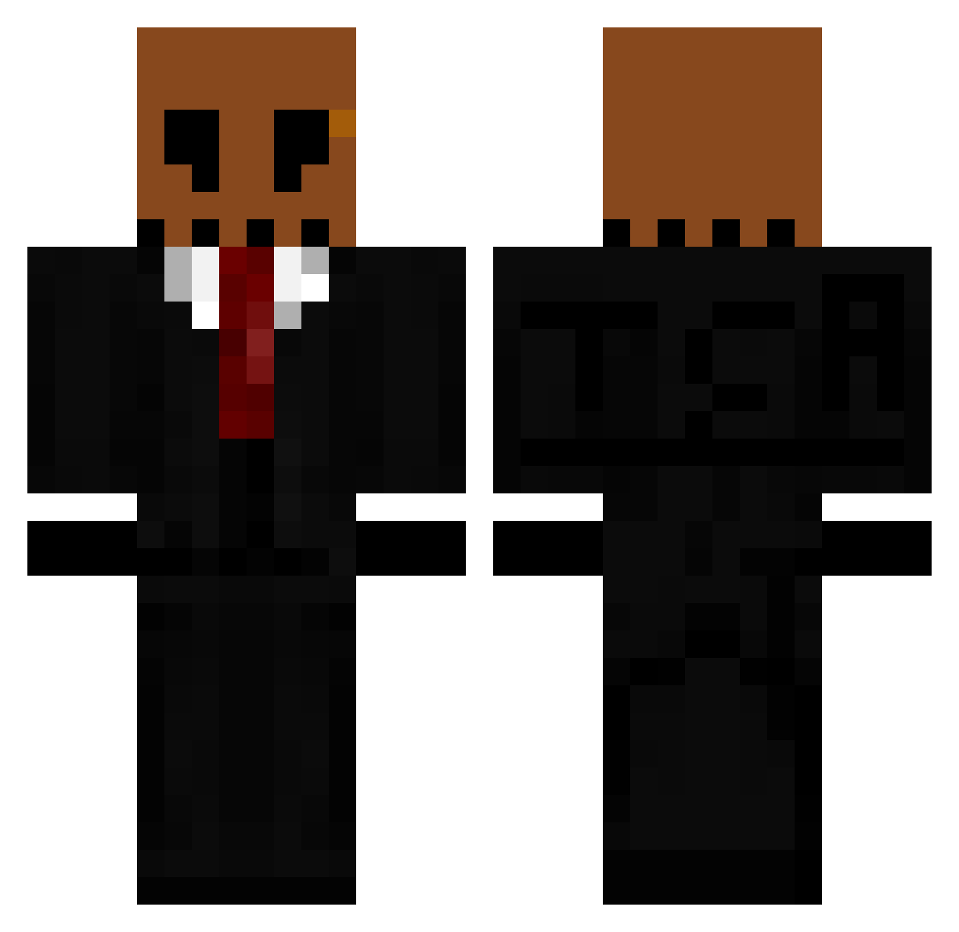 LeonesZ07 Minecraft skin, front and back view