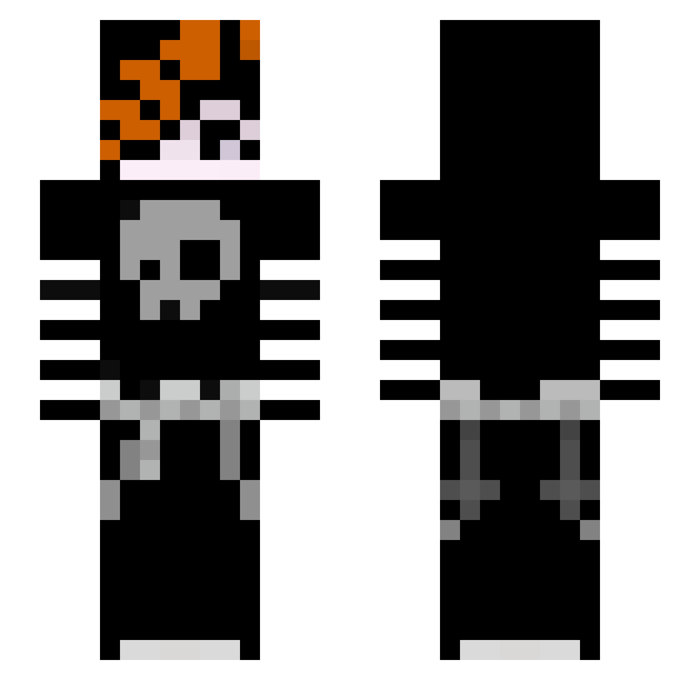 zon7 Minecraft skin, front and back view