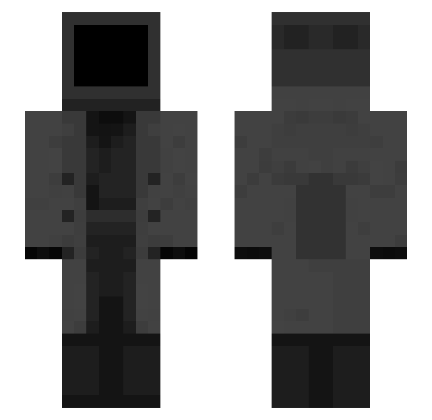 CytremK Minecraft skin, front and back view