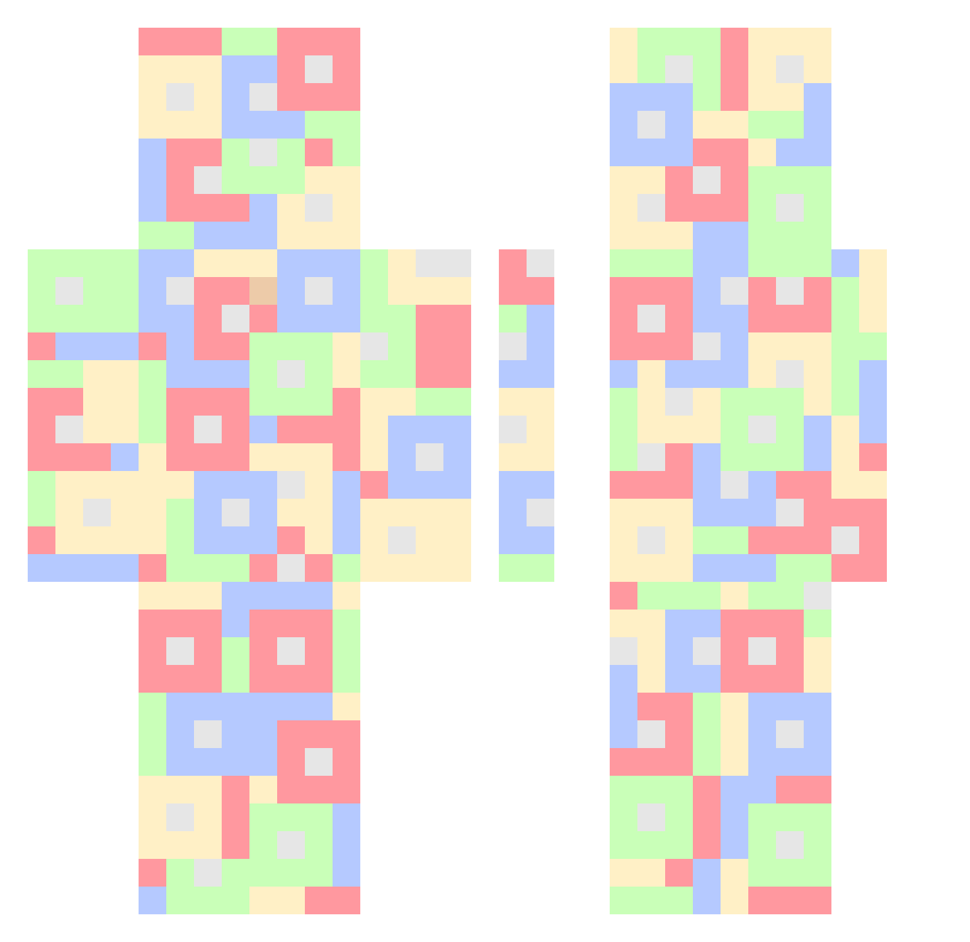 ZeyKaaa Minecraft skin, front and back view