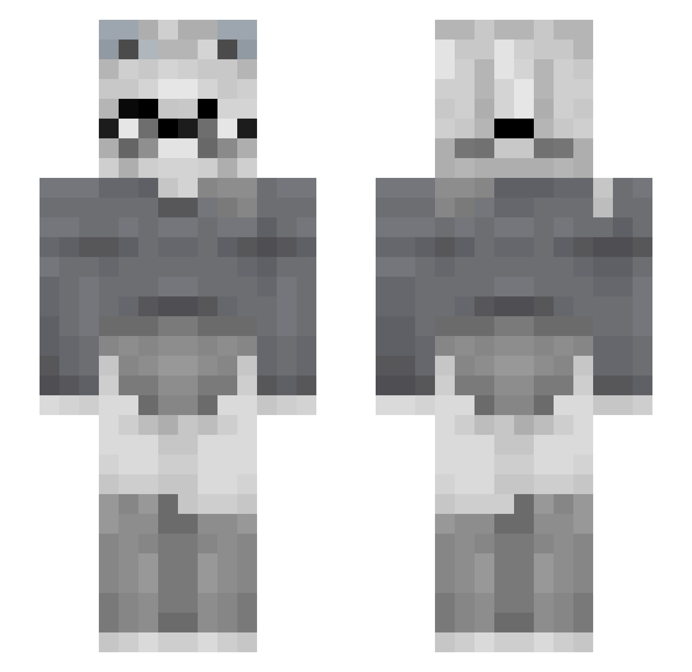 VoirexTaohag Minecraft skin, front and back view