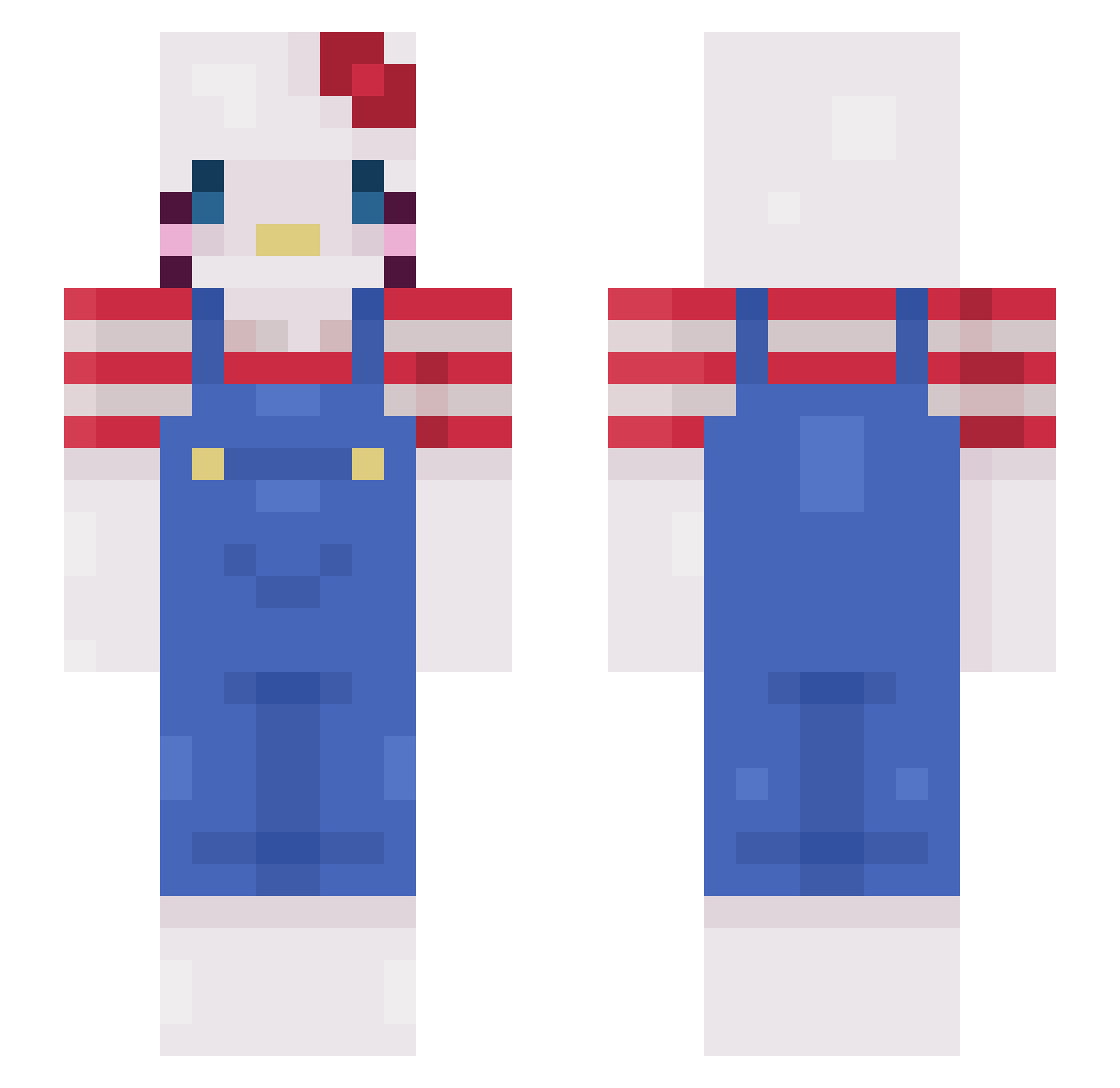 szyszkaxx Minecraft skin, front and back view