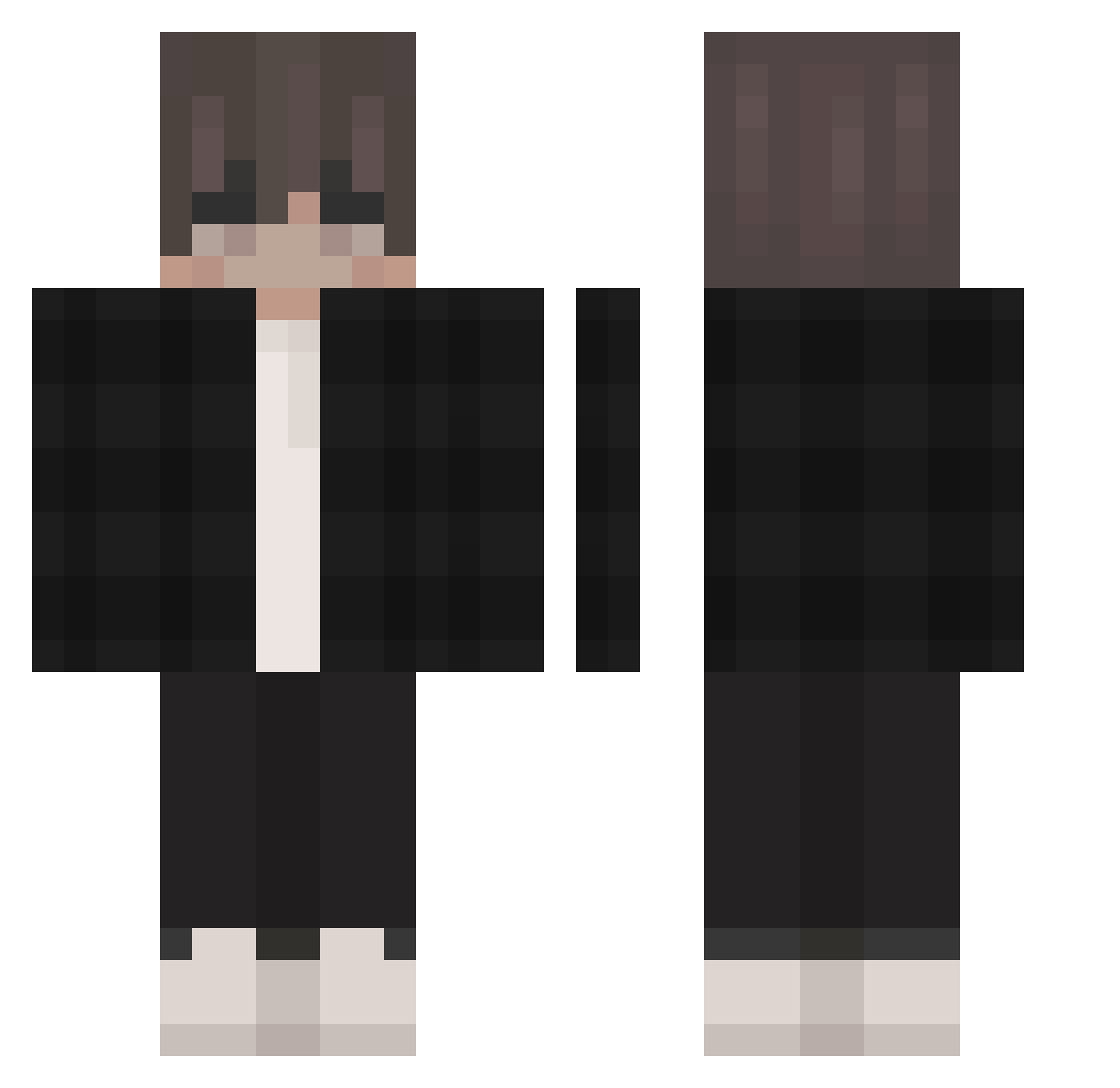 Tex_Willer Minecraft skin, front and back view