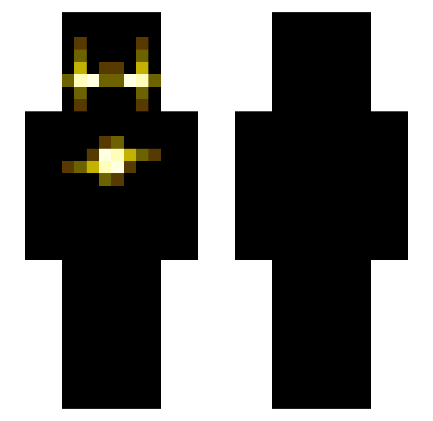 TheoLG Minecraft skin, front and back view