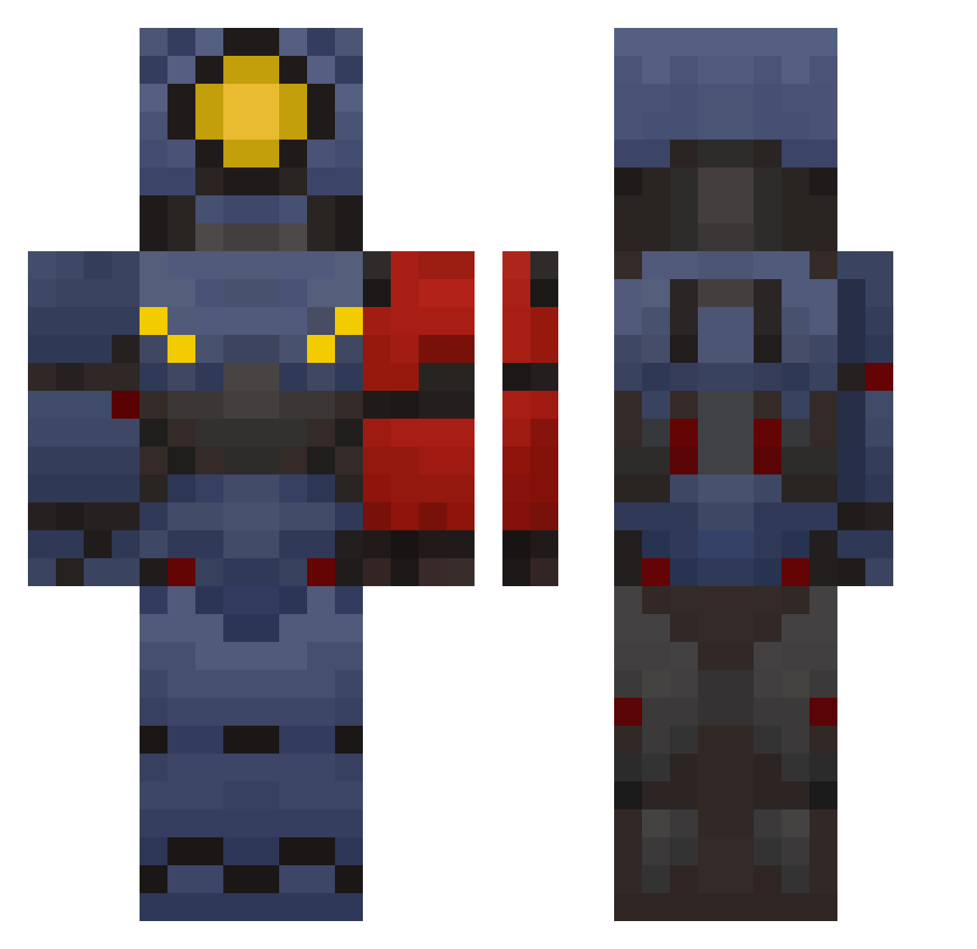 Creative_Idiot Minecraft skin, front and back view