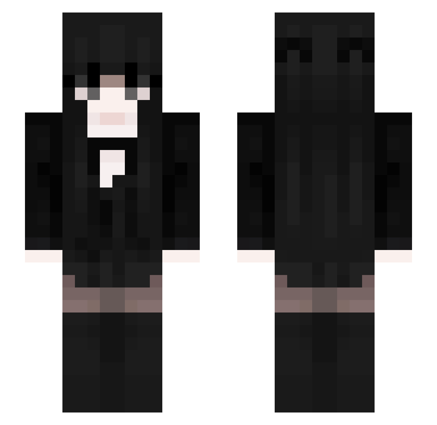 stefino1 Minecraft skin, front and back view