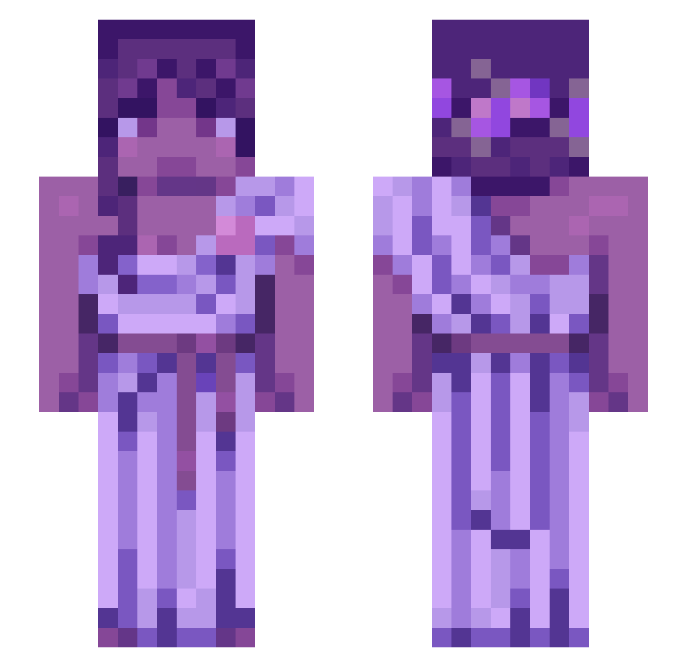 i_solde Minecraft skin, front and back view