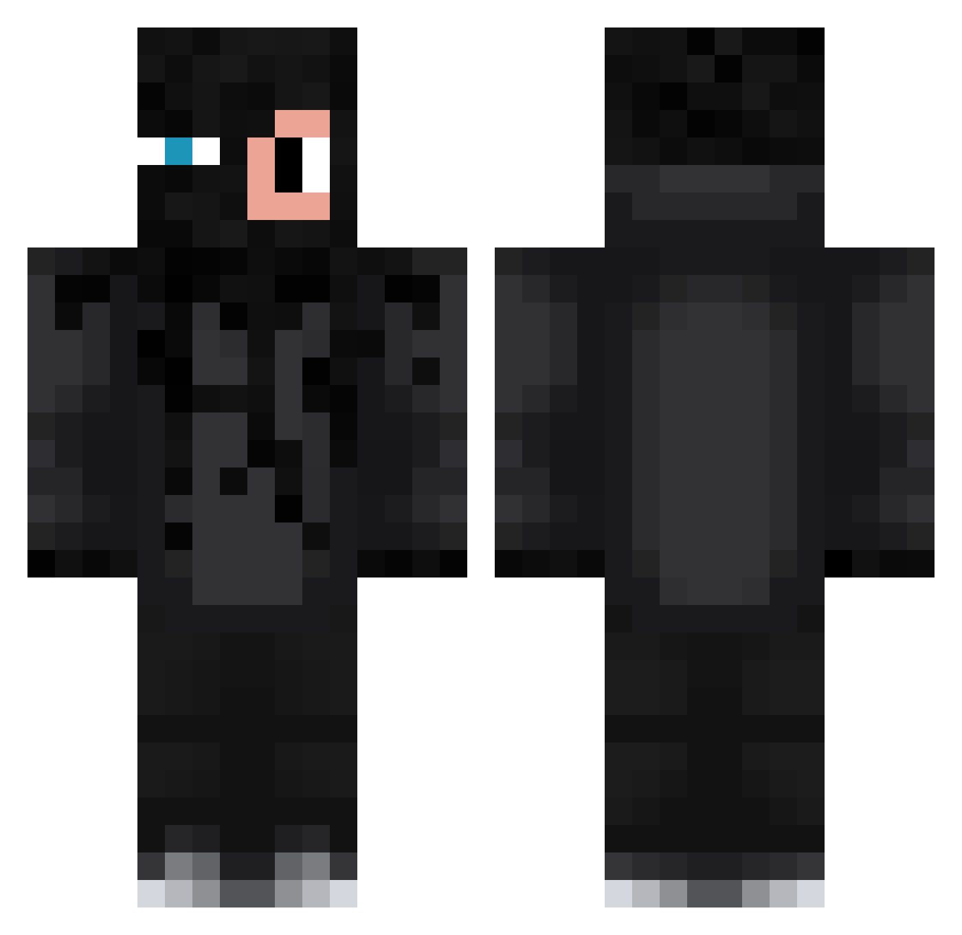 Carry Minecraft skin, front and back view