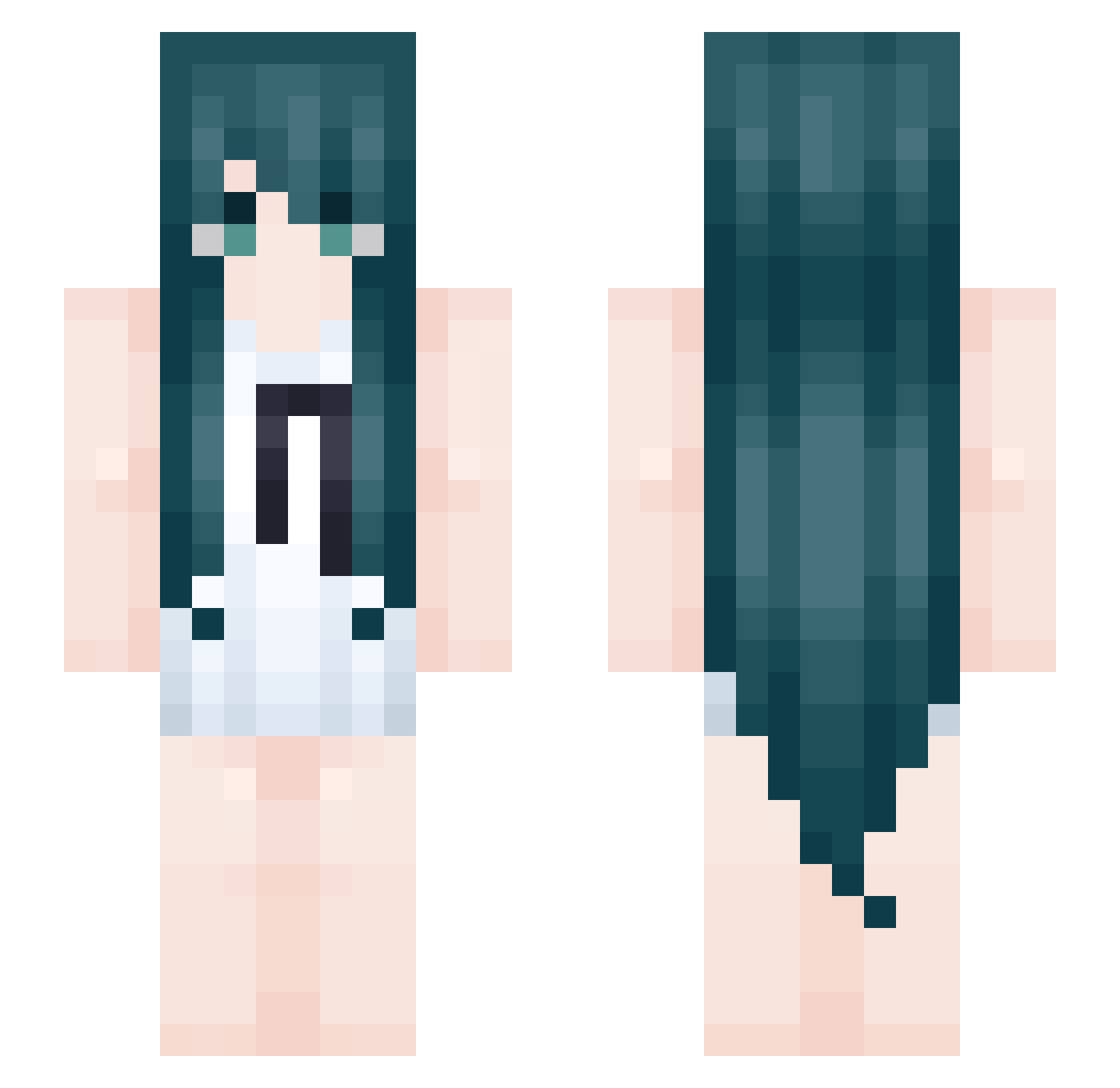 technopindol Minecraft skin, front and back view