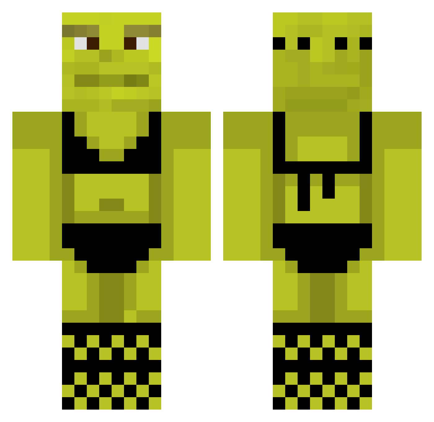 Lpb38_ Minecraft skin, front and back view