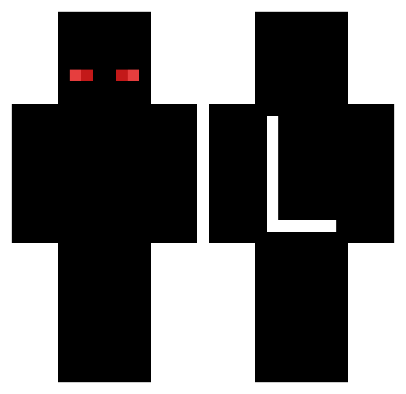 TRANKAPEOS Minecraft skin, front and back view
