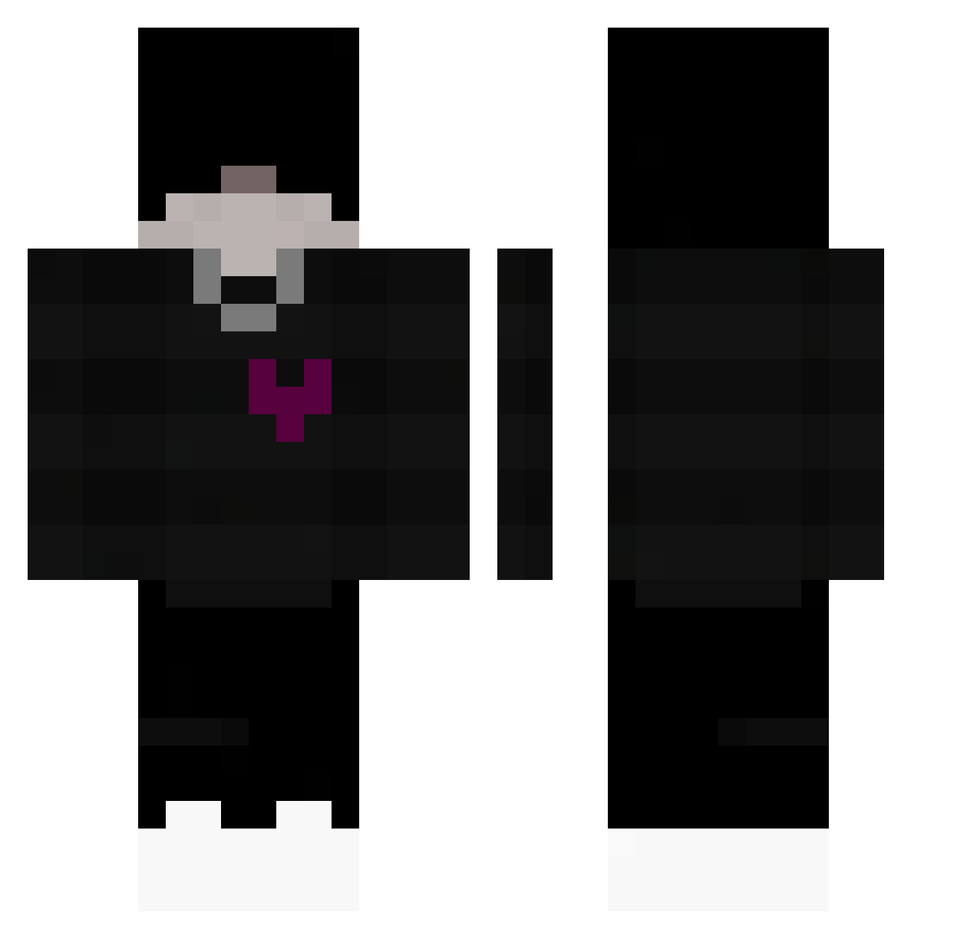abhishek1208 Minecraft skin, front and back view