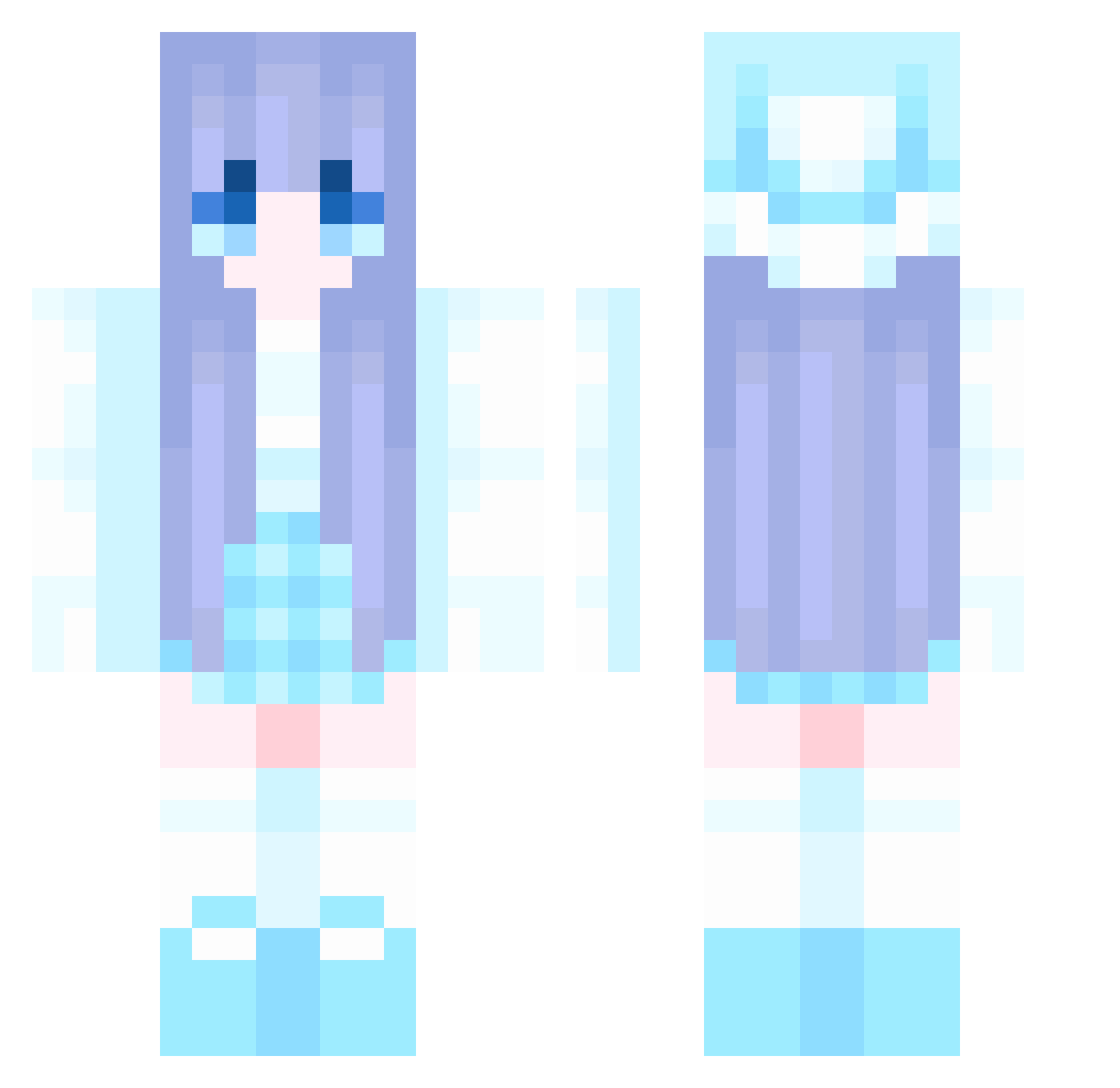ziling123 Minecraft skin, front and back view