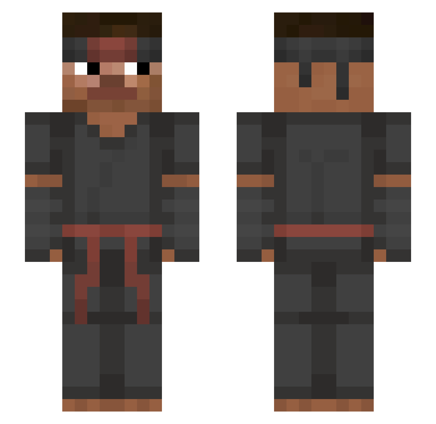 r11_ Minecraft skin, front and back view