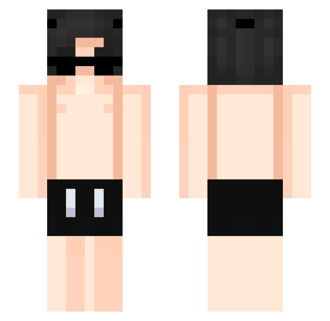 _jrfresh Minecraft skin, front and back view