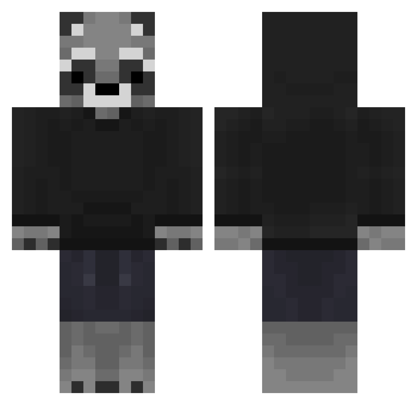 yousee_ Minecraft skin, front and back view