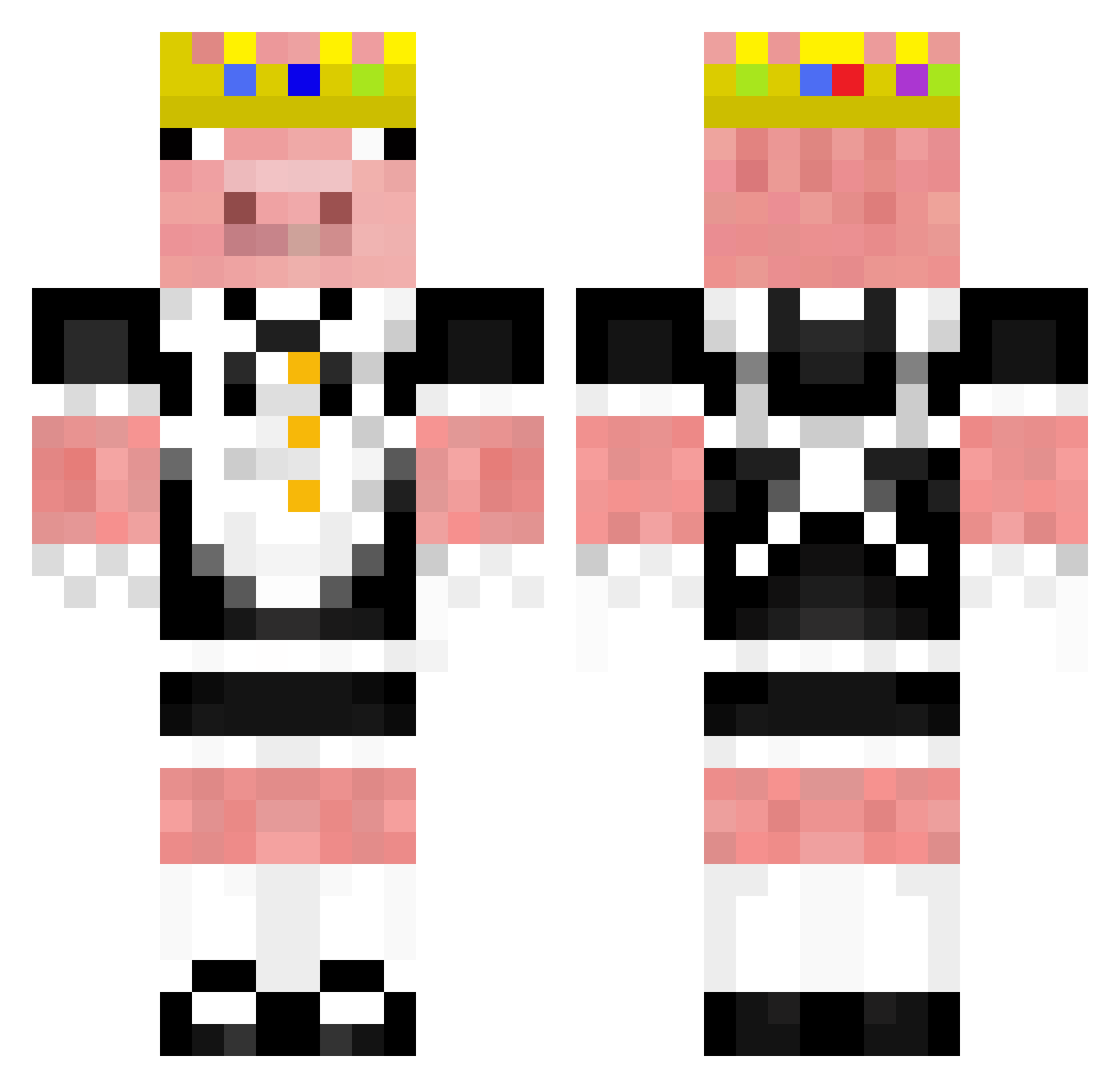 juanwhitebeard Minecraft skin, front and back view
