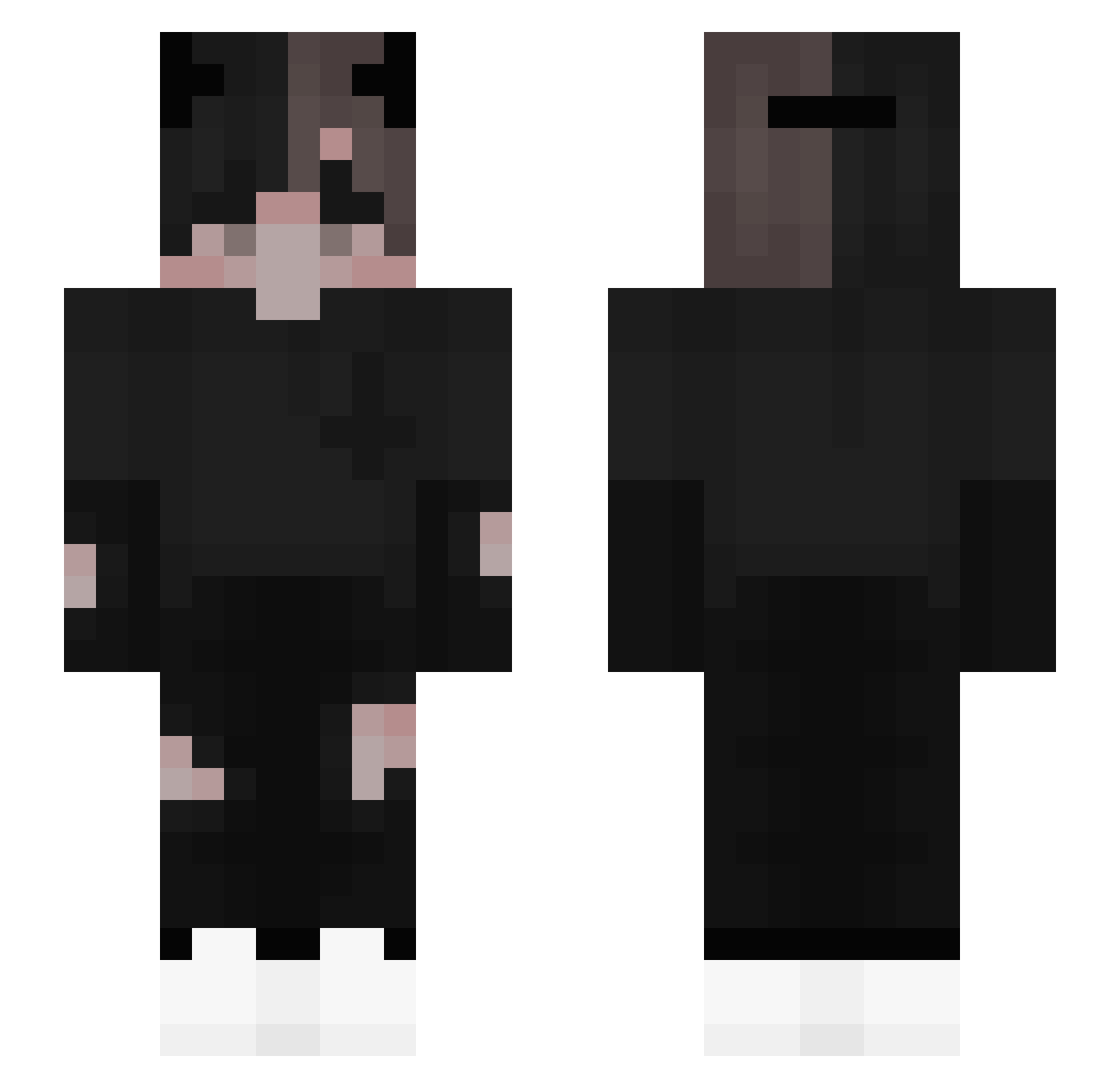 RyanOnTheGrind Minecraft skin, front and back view