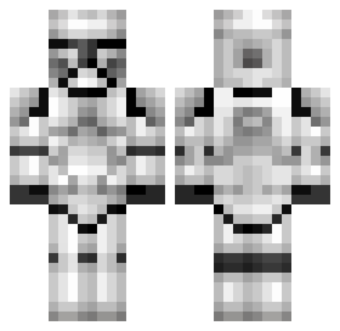 TheTexas_Slammer Minecraft skin, front and back view