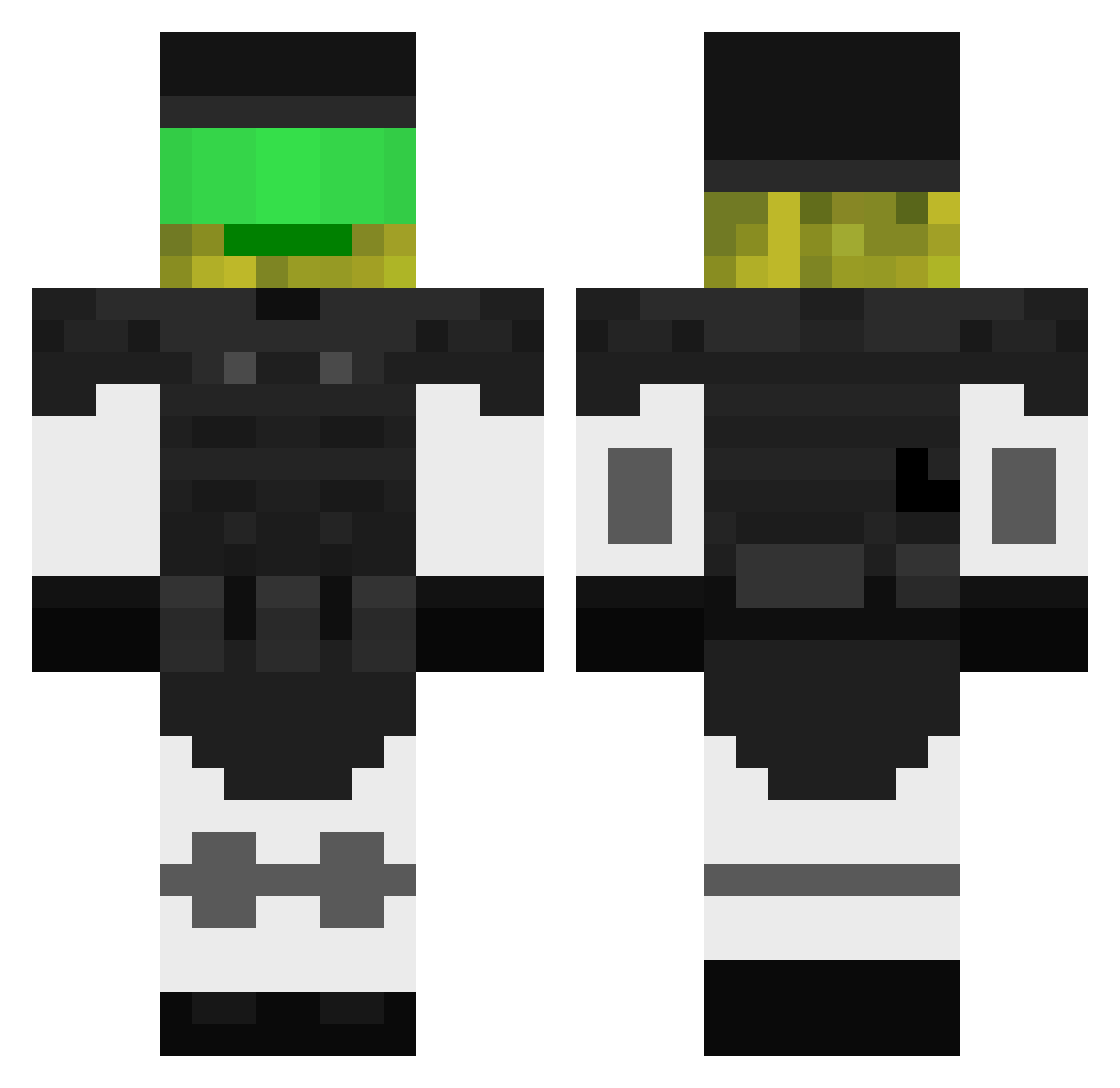 liomuffi Minecraft skin, front and back view
