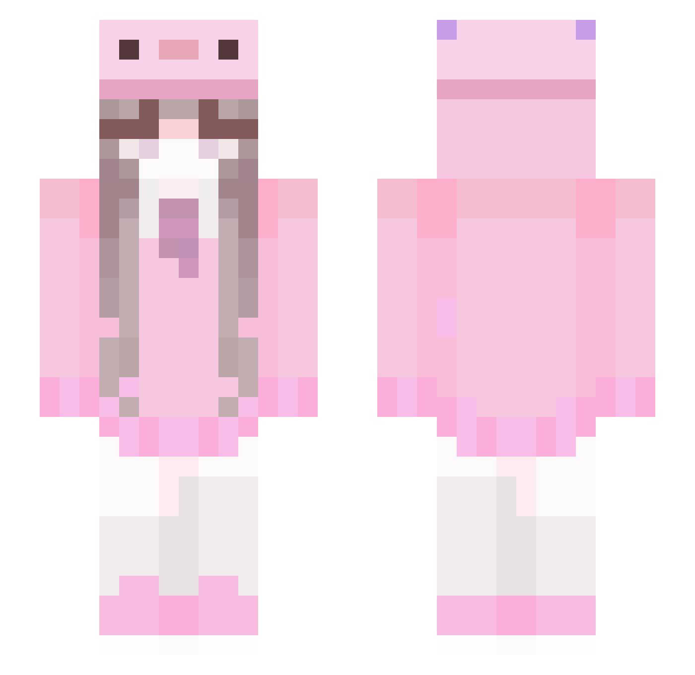ProMaShu Minecraft skin, front and back view