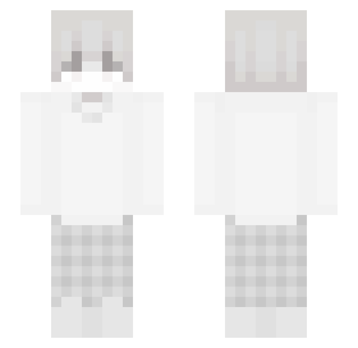 wtpa2 Minecraft skin, front and back view